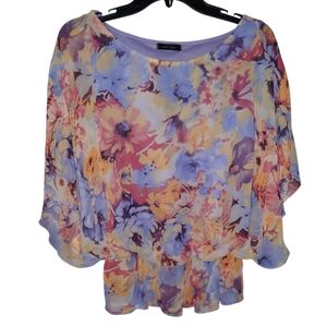 West Kei Short Sleeve Blouse Size Large